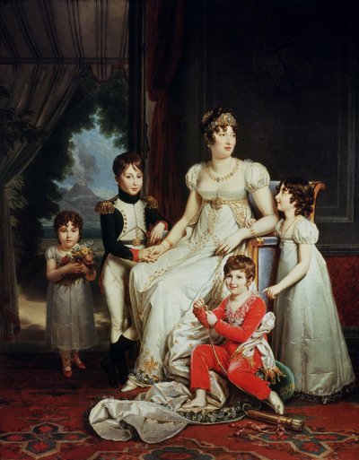 Caroline Bonaparte (1782-1839) and her Children by Baron François Pascal Simon Gérard